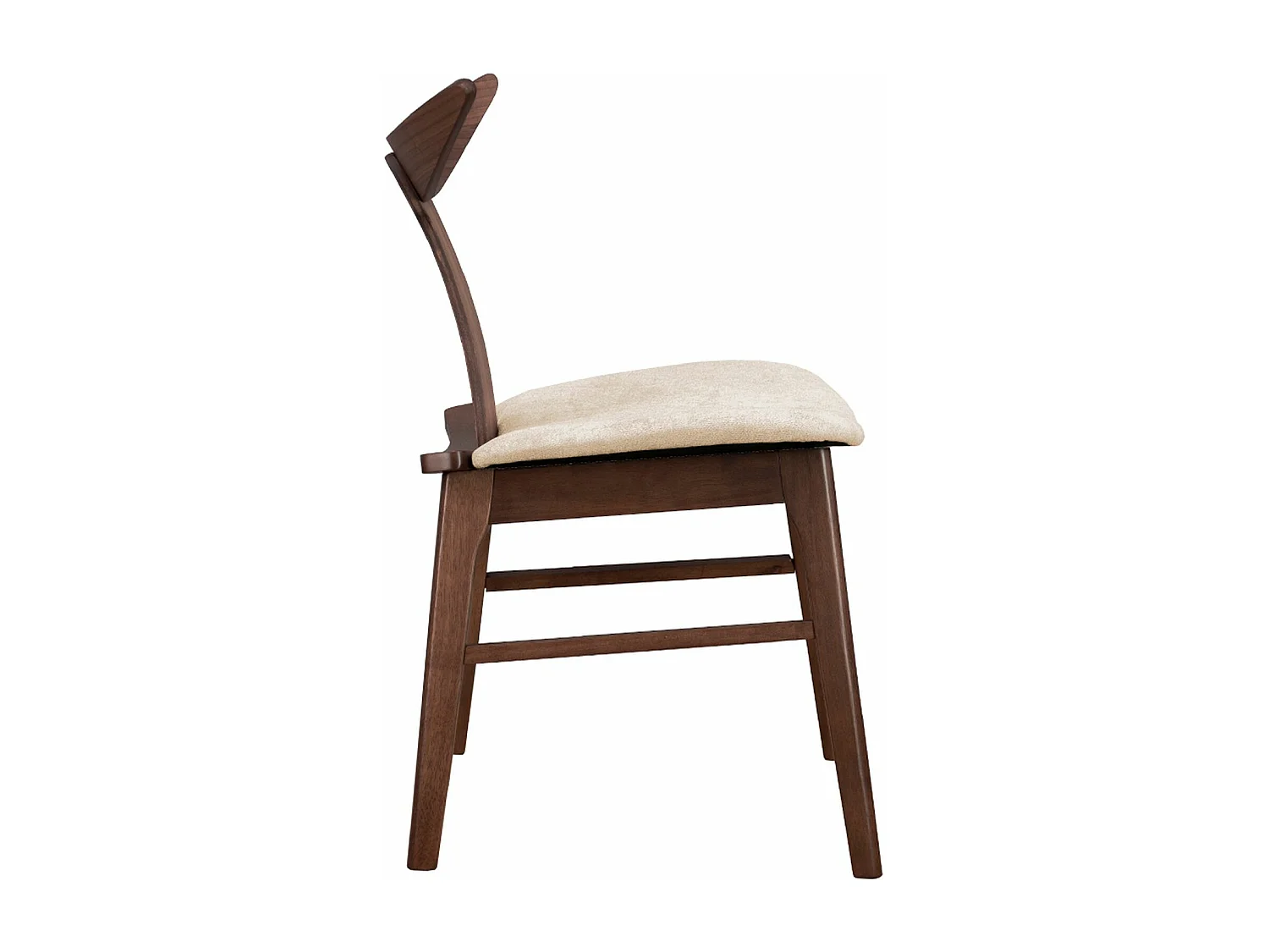 Chaise en bois - noyer/latte - HENRICO
