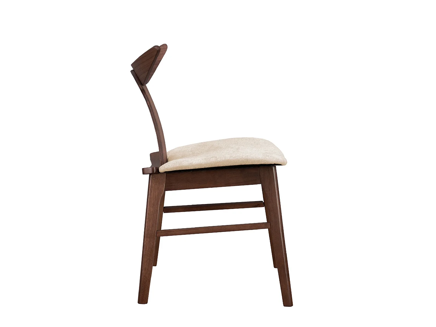 Chaise en bois - noyer/latte - HENRICO