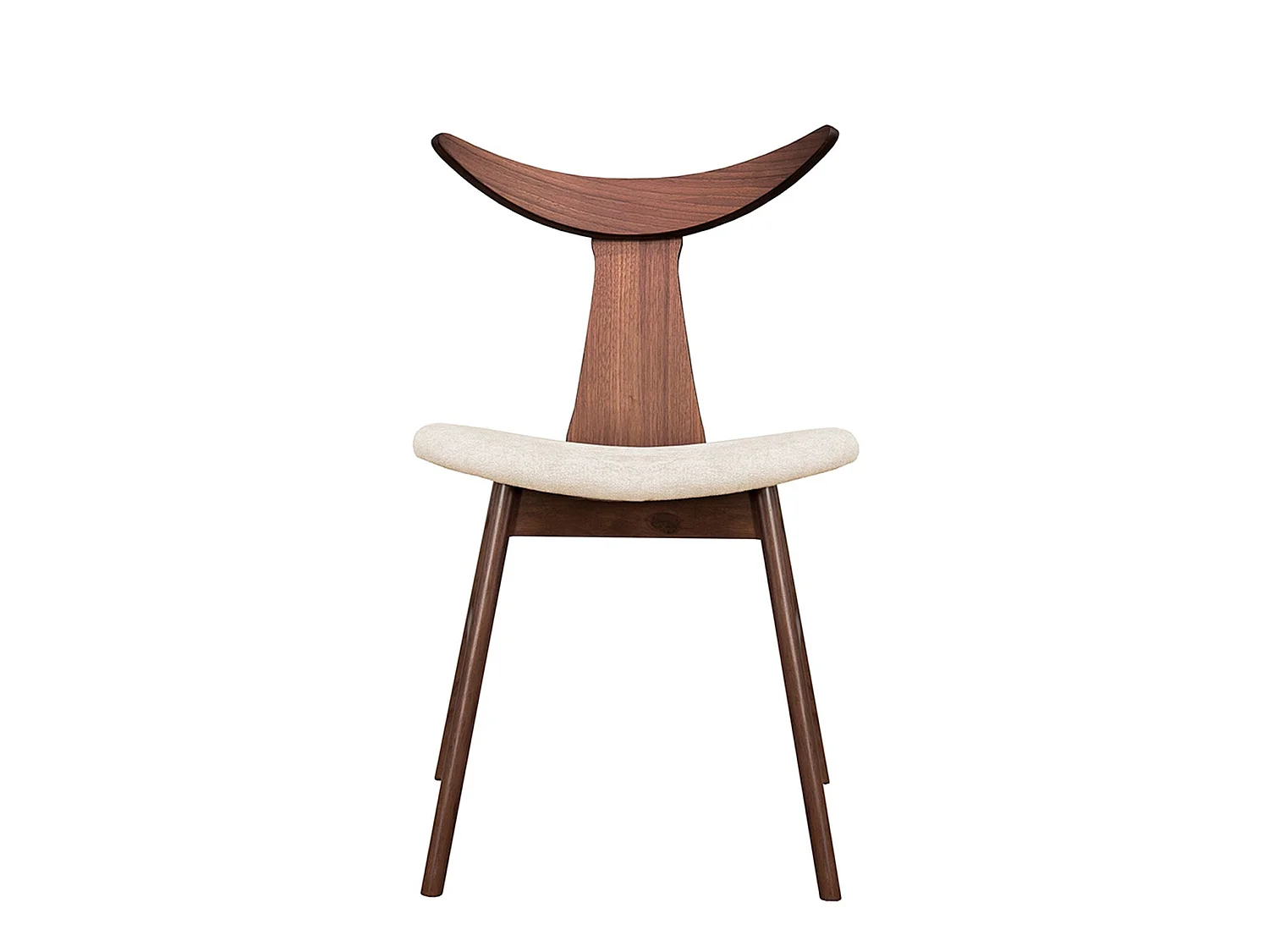 Chaise en bois - noyer/latte - HENRICO