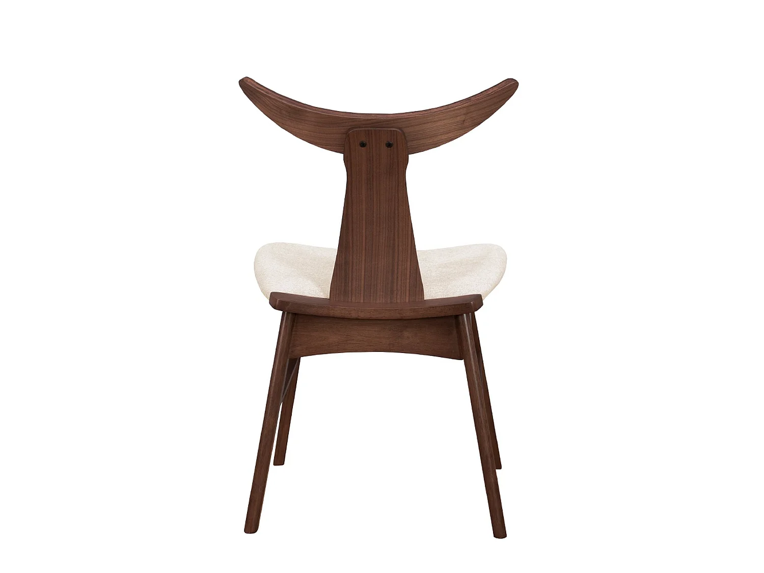 Chaise en bois - noyer/latte - HENRICO