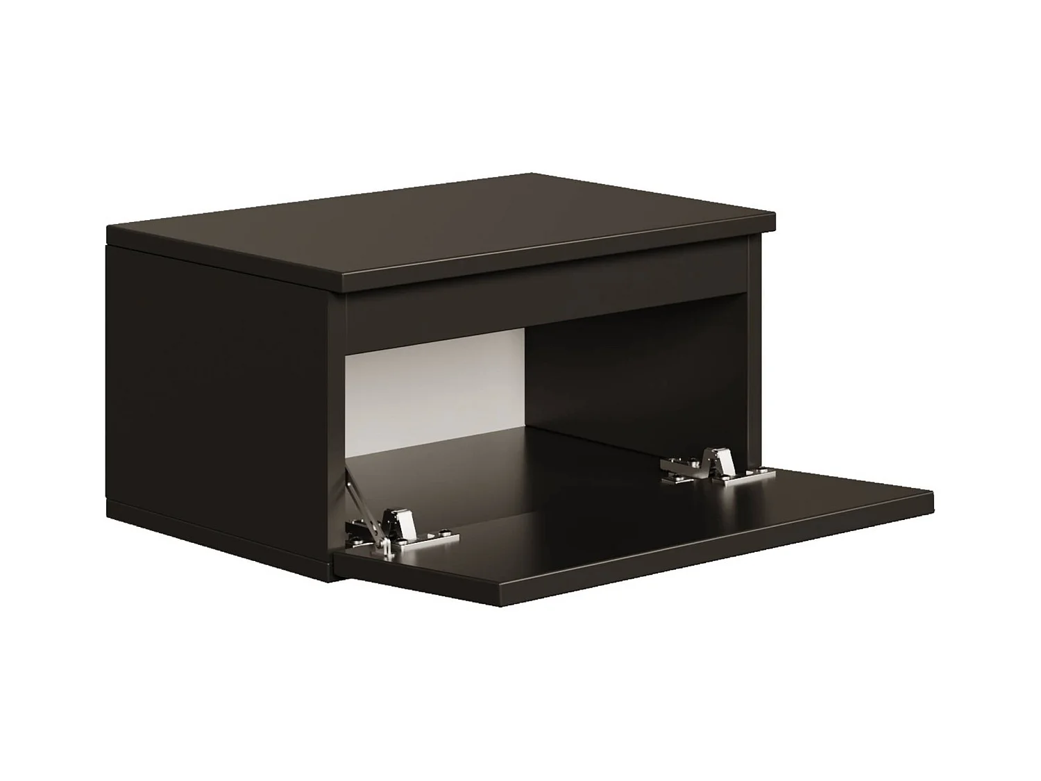 Table de chevet suspendue - 49 cm - noir - BEMMI