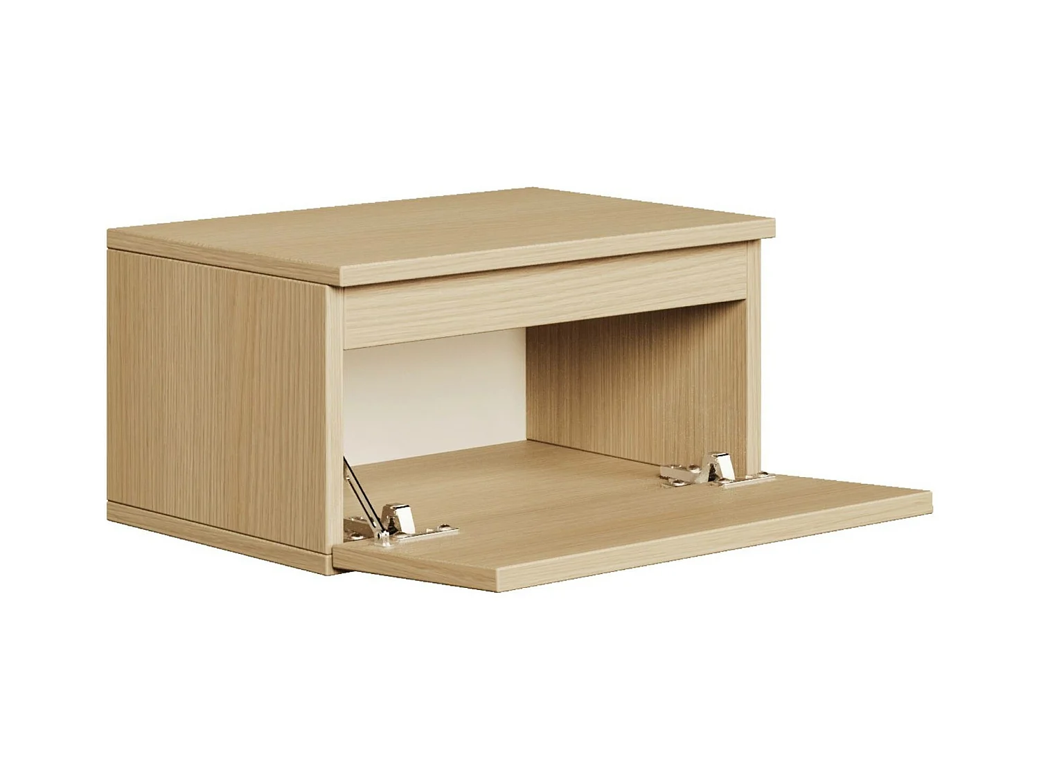 Mesita de noche suspendida -49 cm -roble de Lindberg -BEMMI