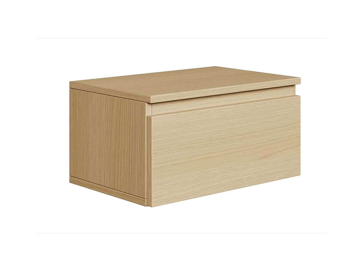 Mesita de noche suspendida -49 cm -roble de Lindberg -BEMMI