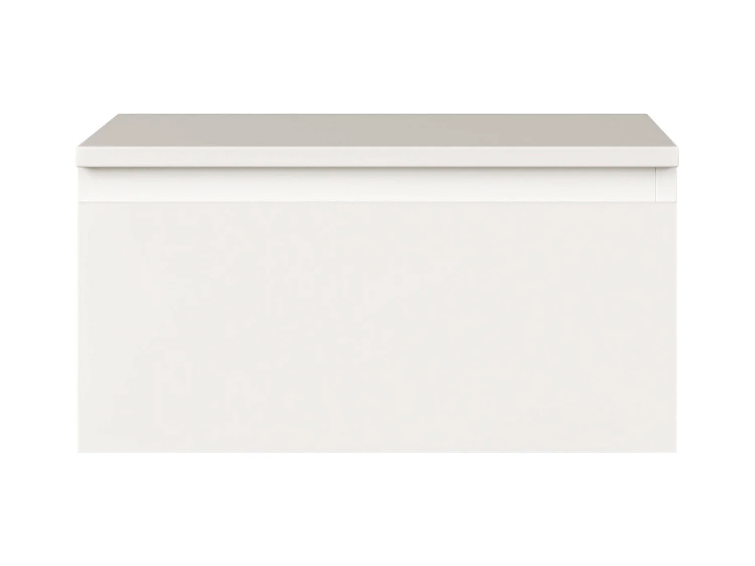 Table de chevet suspendue - 49 cm - blanc - BEMMI