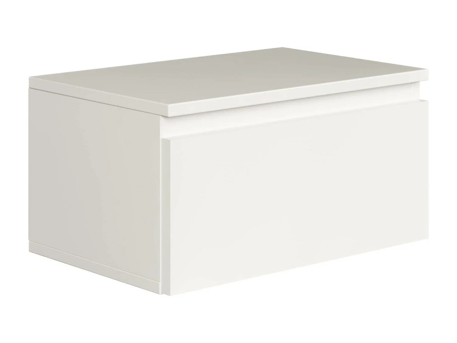 Table de chevet suspendue - 49 cm - blanc - BEMMI