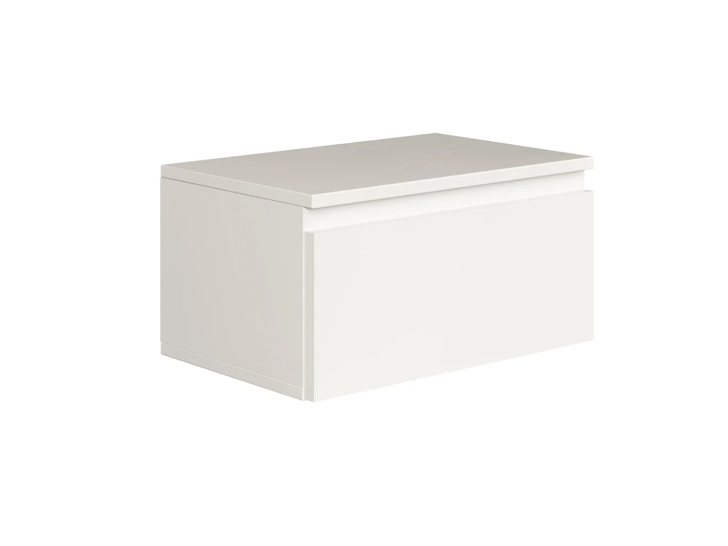 Table de chevet suspendue - 49 cm - blanc - BEMMI