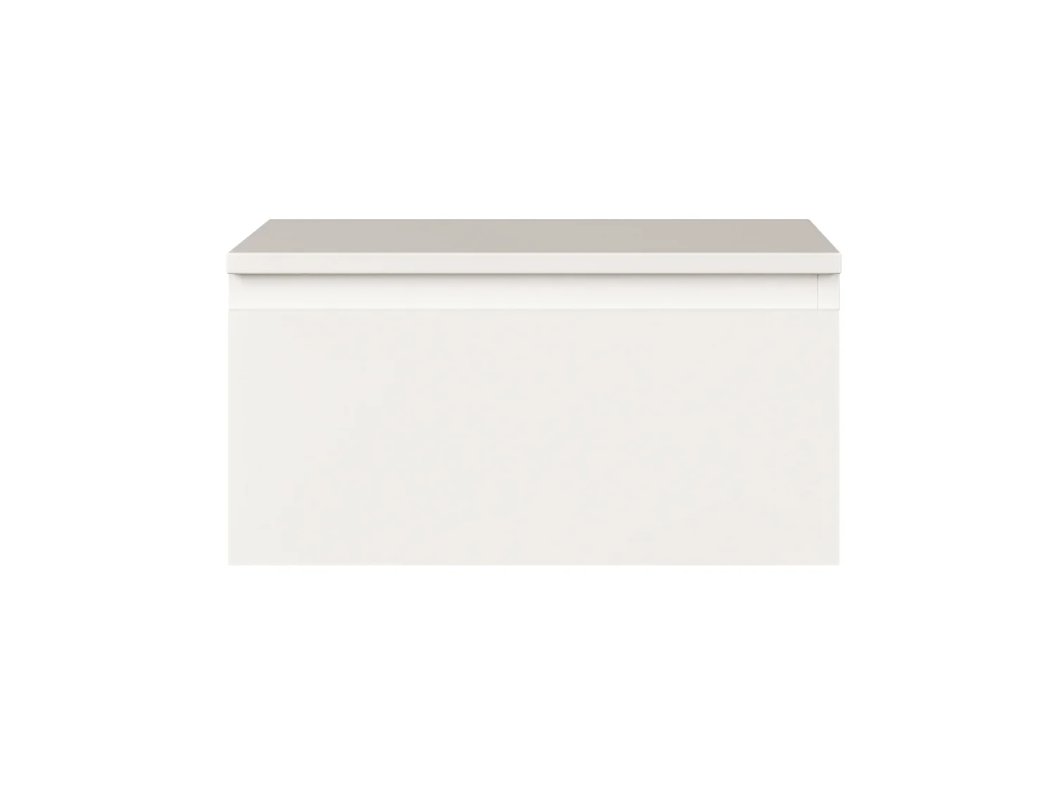 Table de chevet suspendue - 49 cm - blanc - BEMMI
