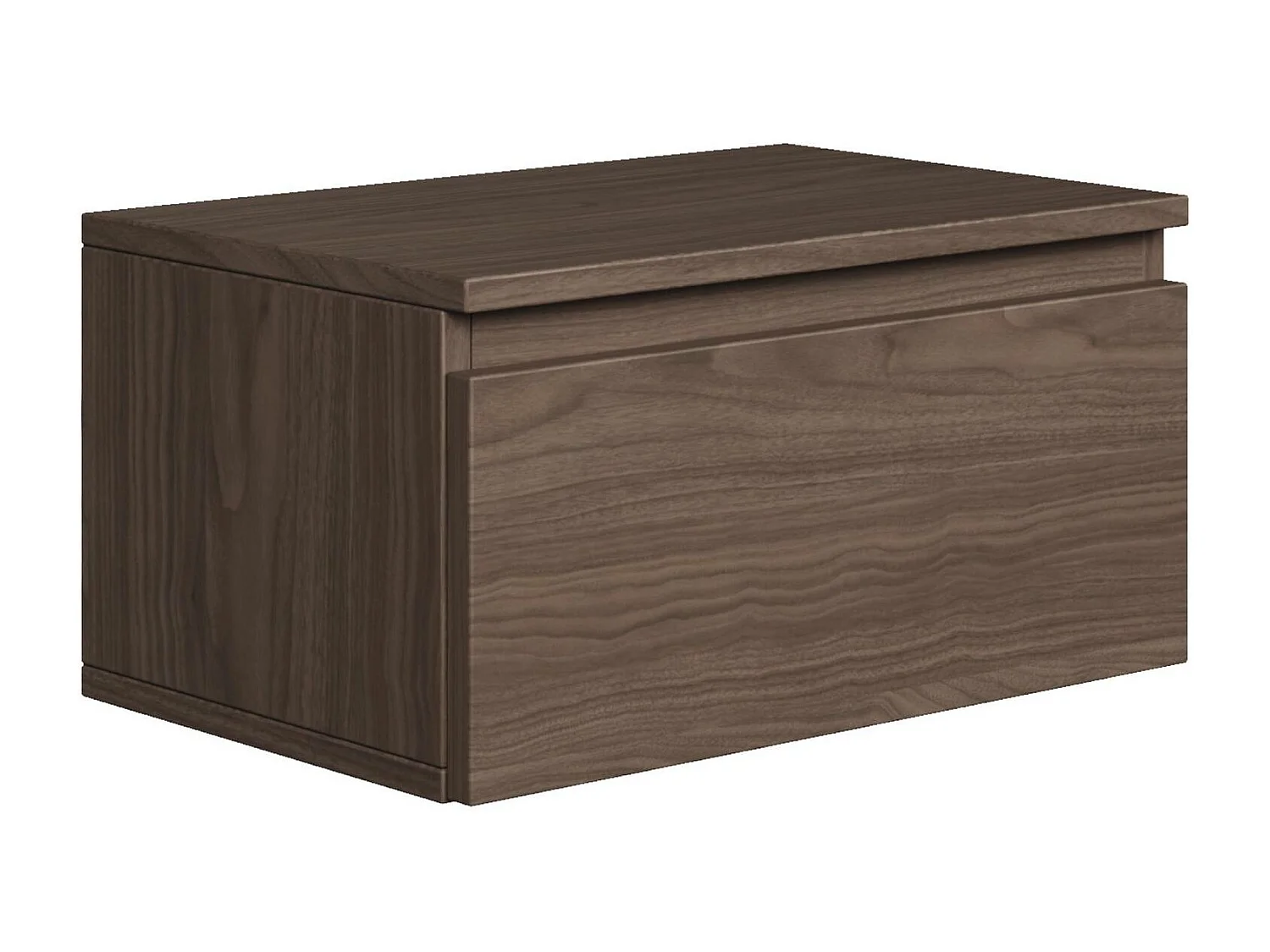 Table de chevet suspendue - 49 cm - noyer du Wisconsin - BEMMI