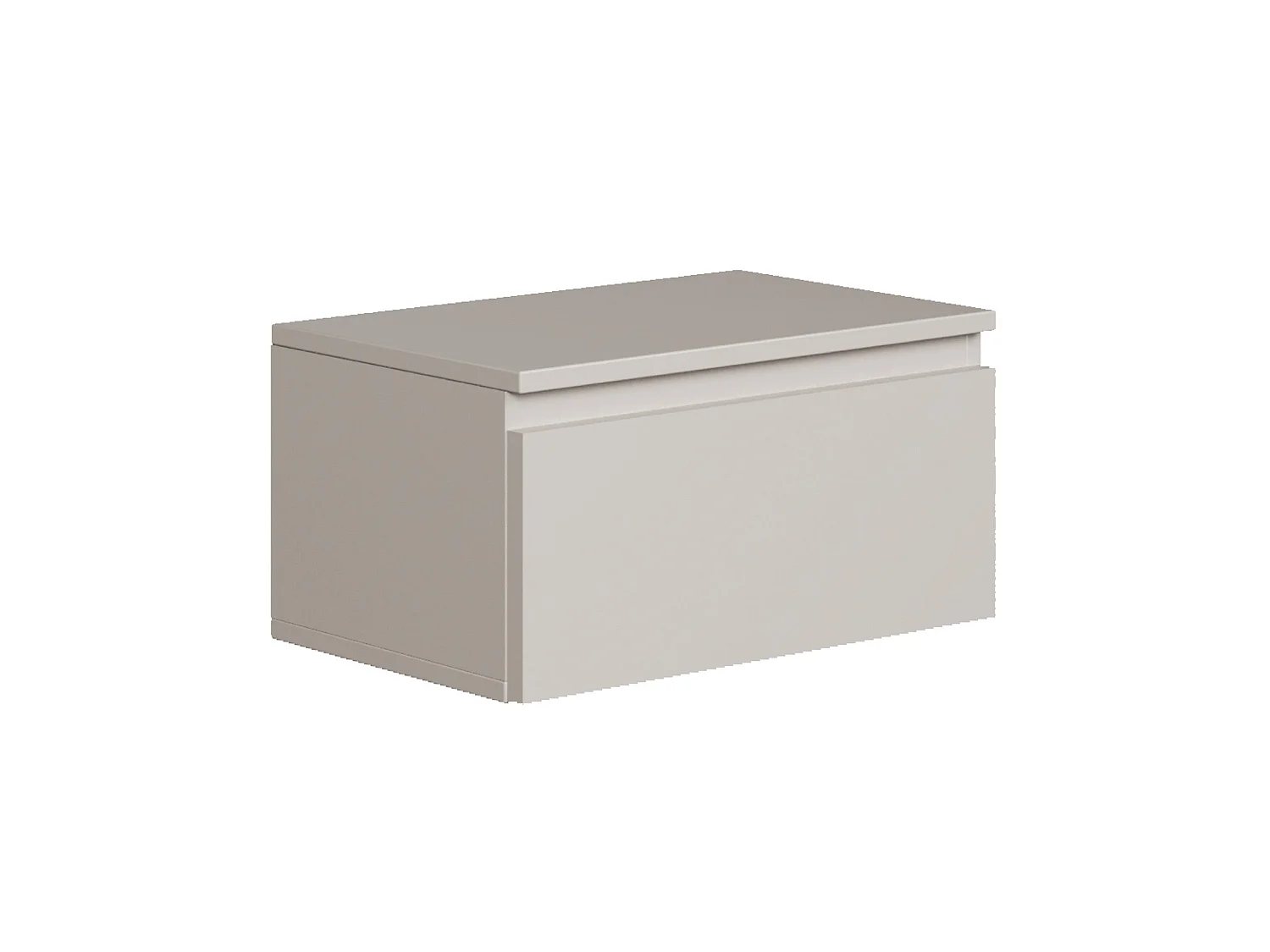 Table de chevet suspendue - 49 cm - grège - BEMMI