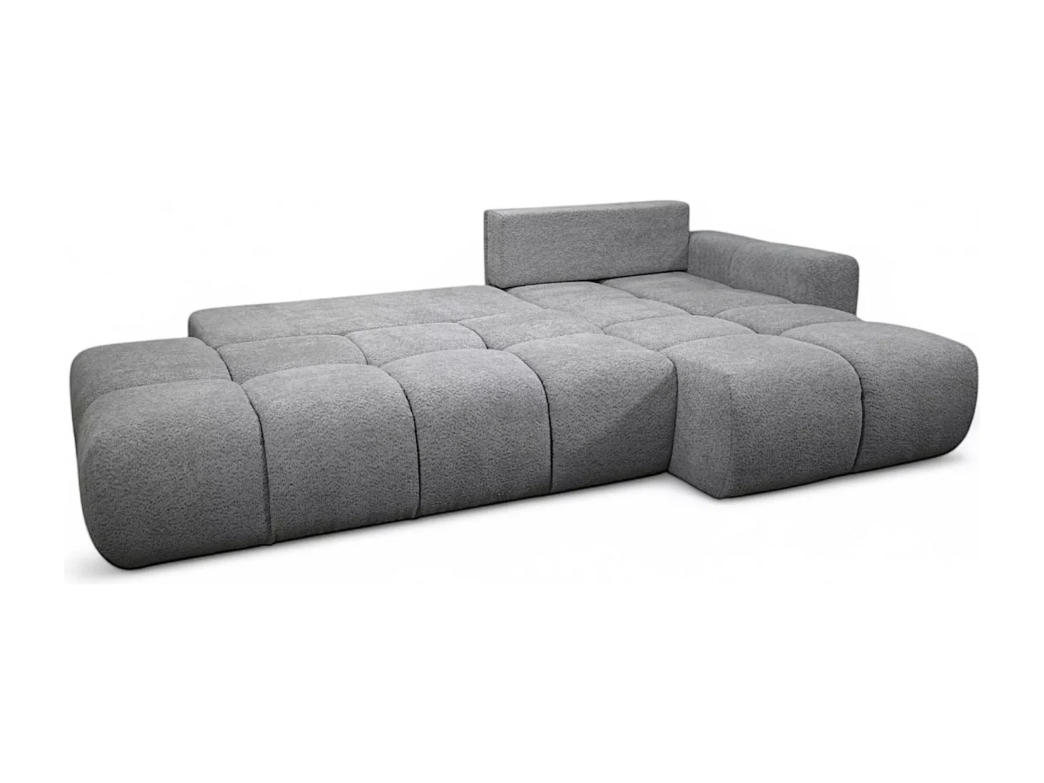 Ecksofa Soho Lux R/Stoffbezug/Grau
