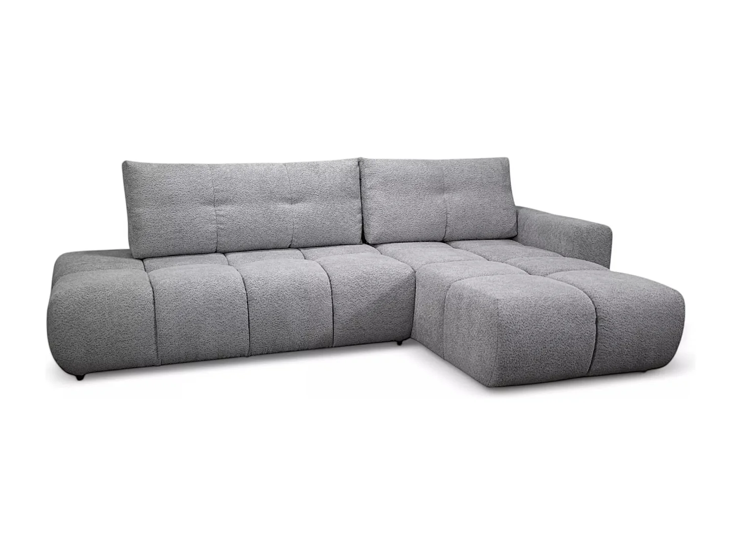 Ecksofa Soho Lux R/Stoffbezug/Grau