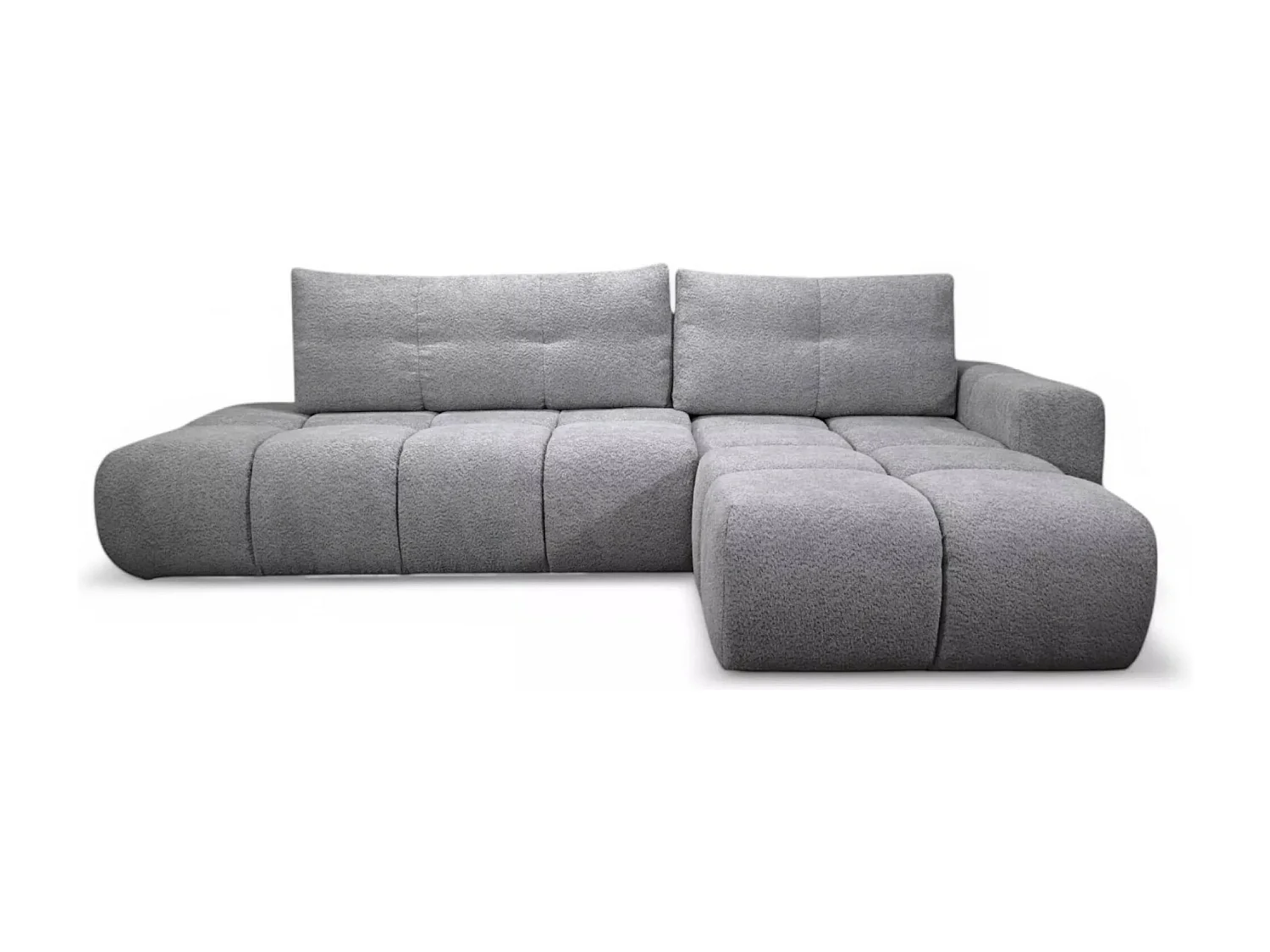 Ecksofa Soho Lux R/Stoffbezug/Grau