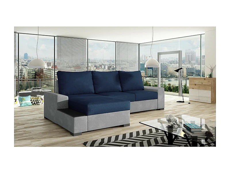 Canapé Corner Arte L/revêtement tissu/