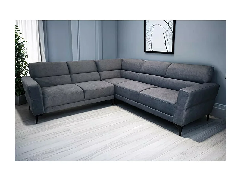 Ecksofa Firenca/Stoffbezug/Grau