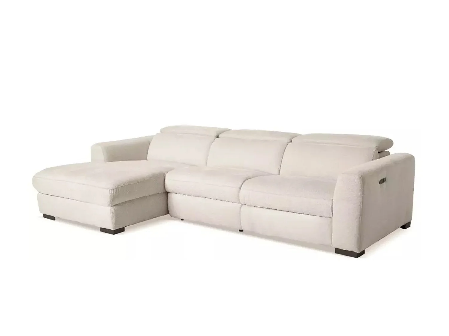 Canapé d'angle Marsala L/revêtement tissu/Beige