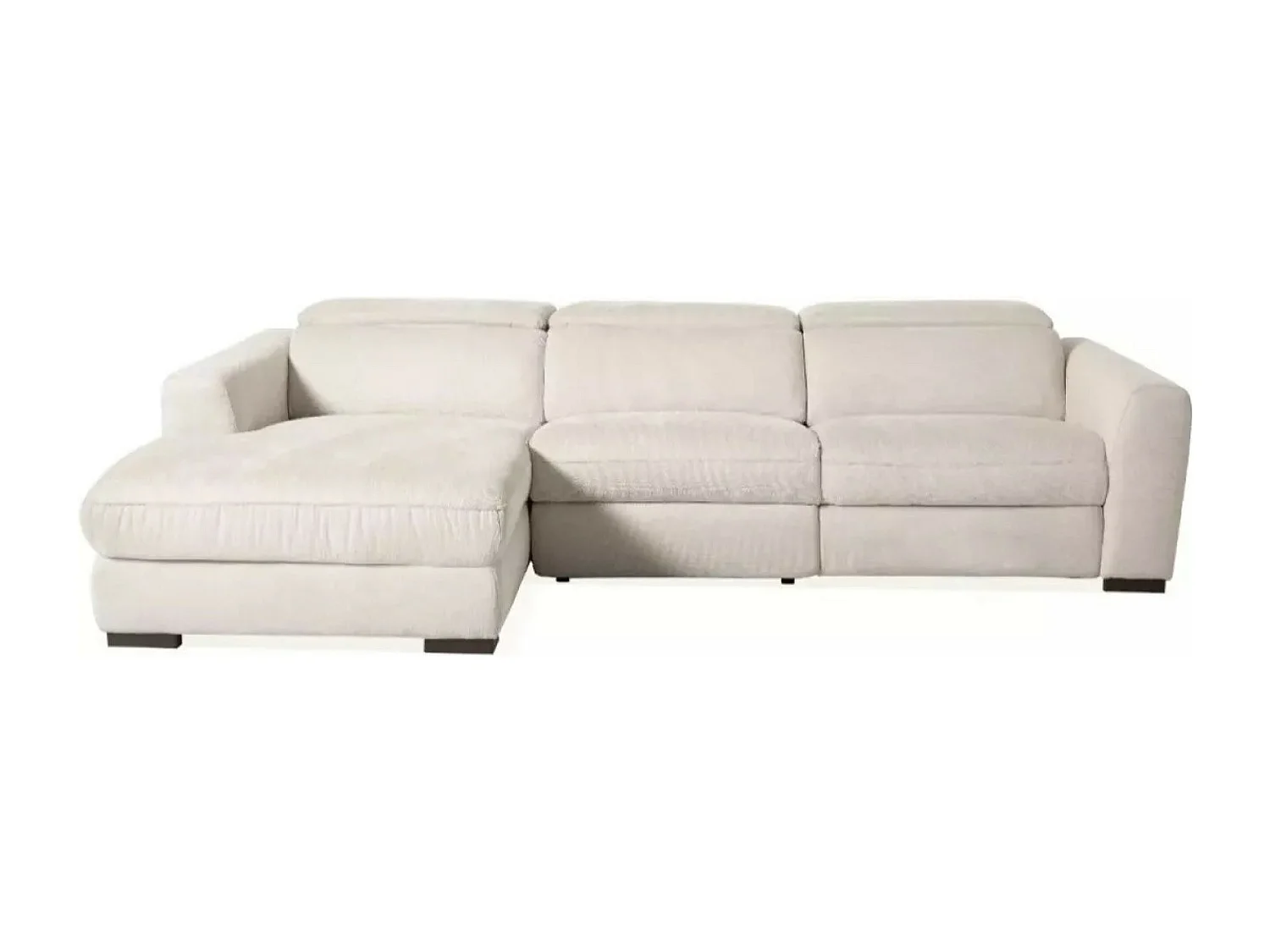 Canapé d'angle Marsala L/revêtement tissu/Beige