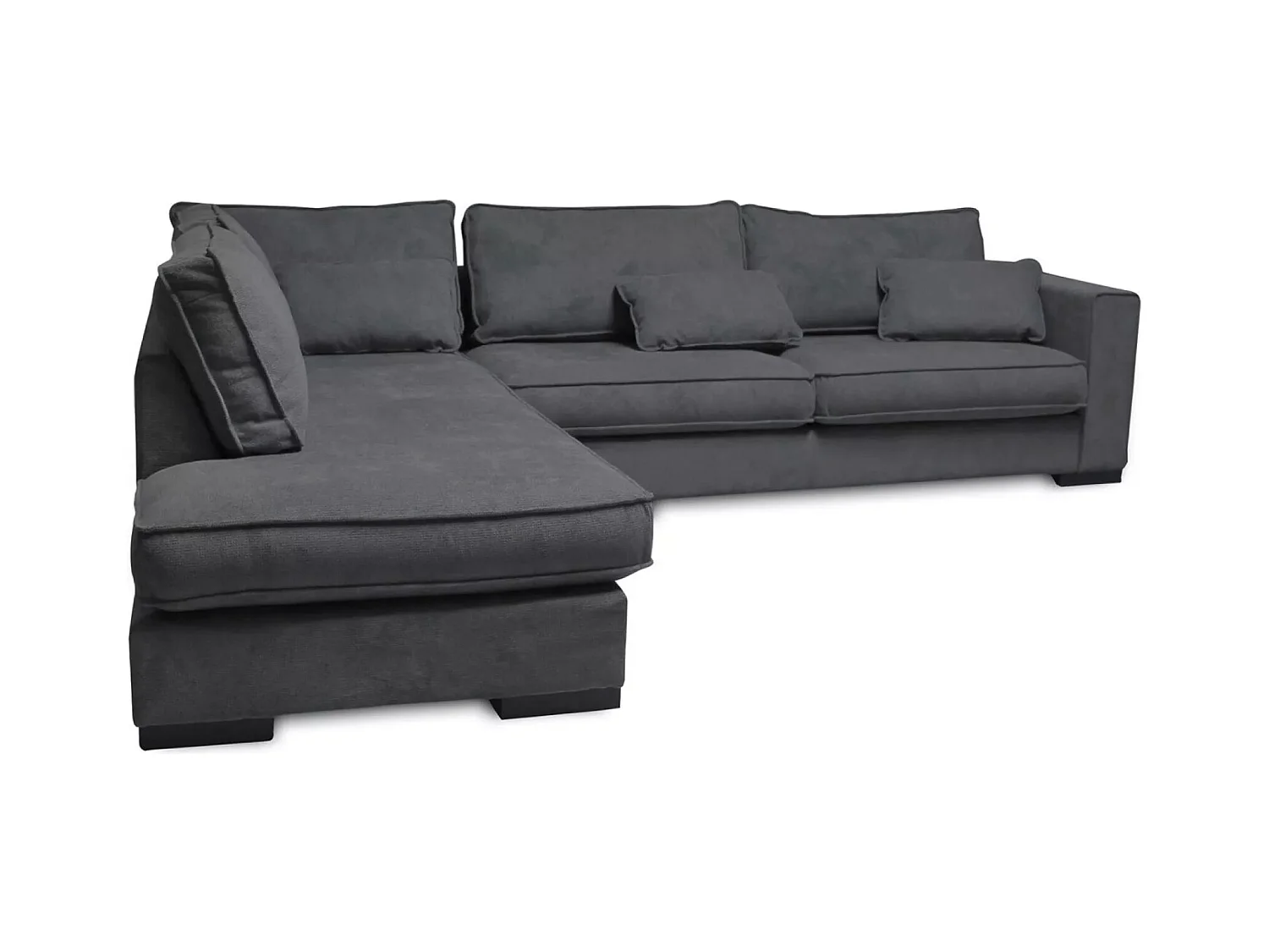 Ecksofa Brisel L/Stoffbezug/Grau