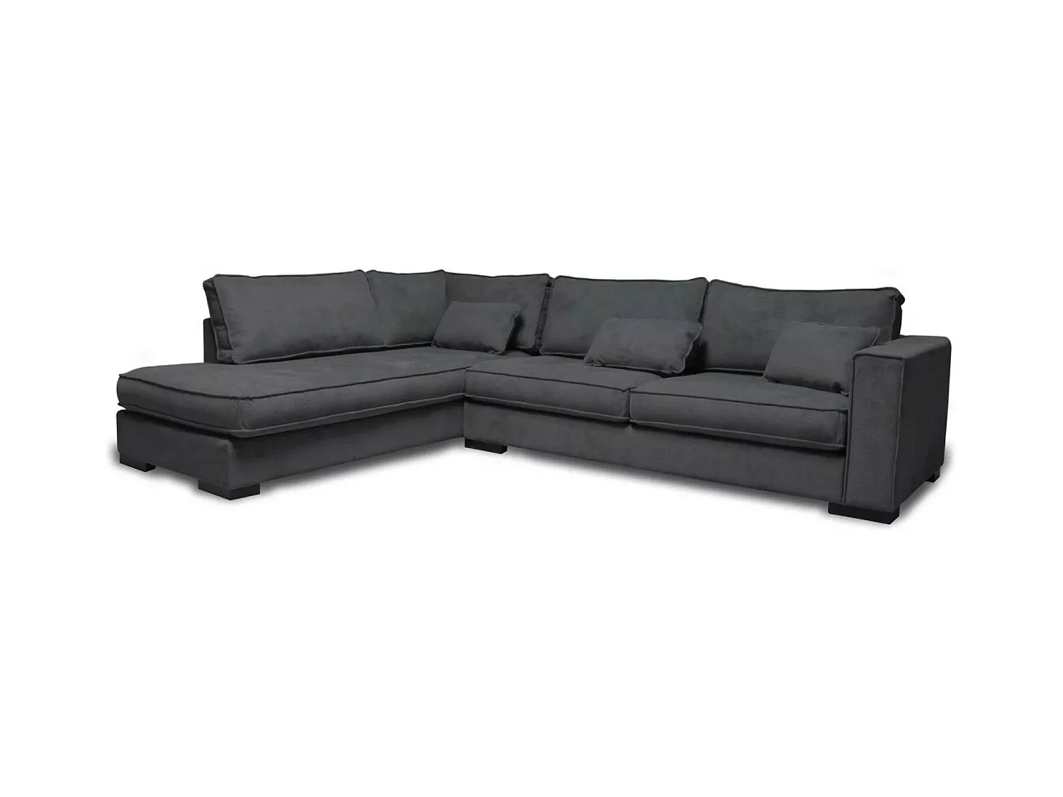 Ecksofa Brisel L/Stoffbezug/Grau