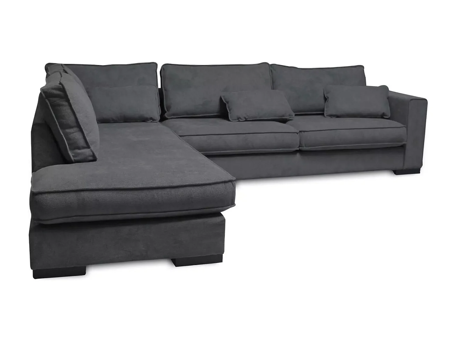 Ecksofa Brisel L/Stoffbezug/Grau