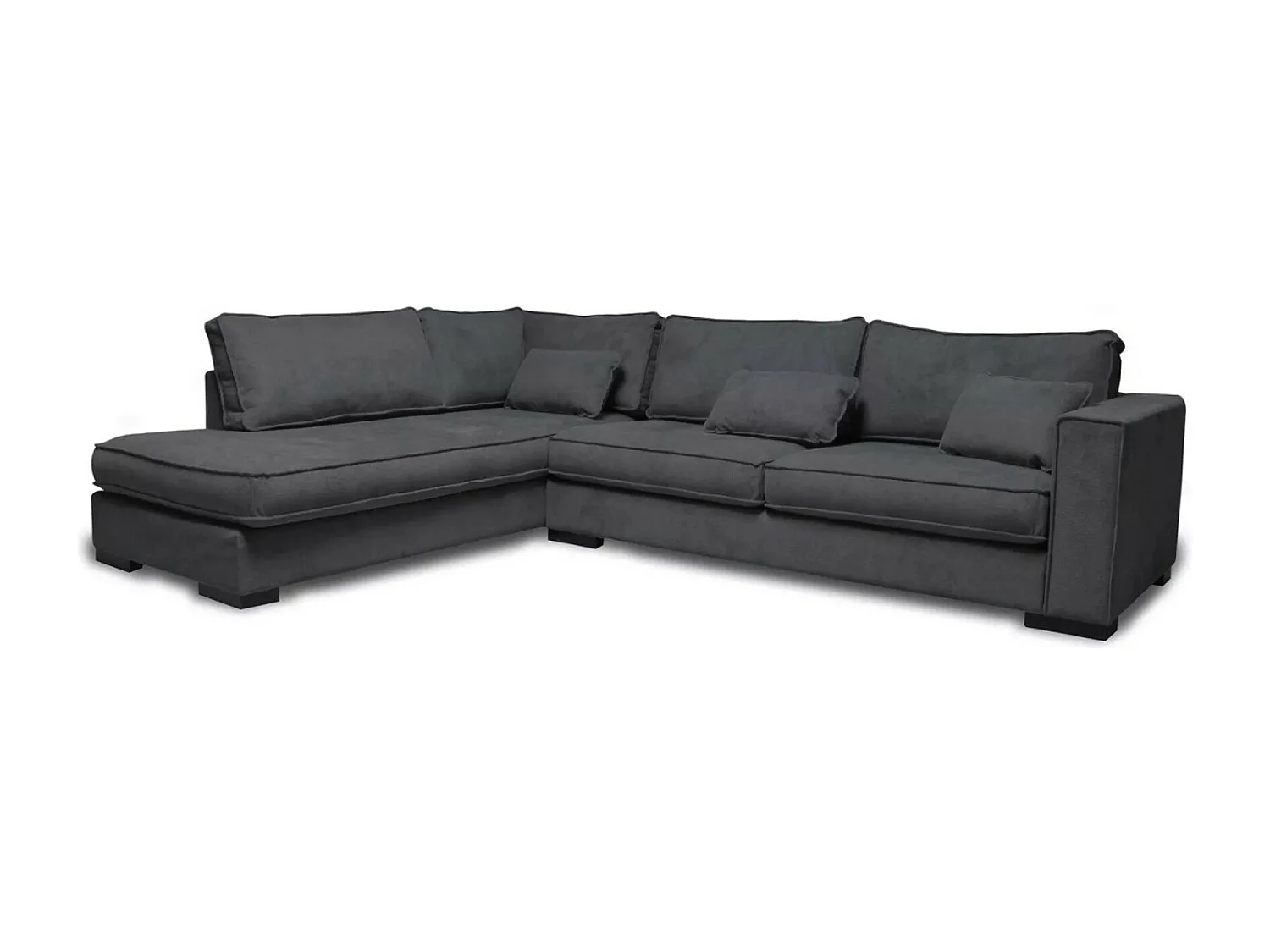 Ecksofa Brisel L/Stoffbezug/Grau