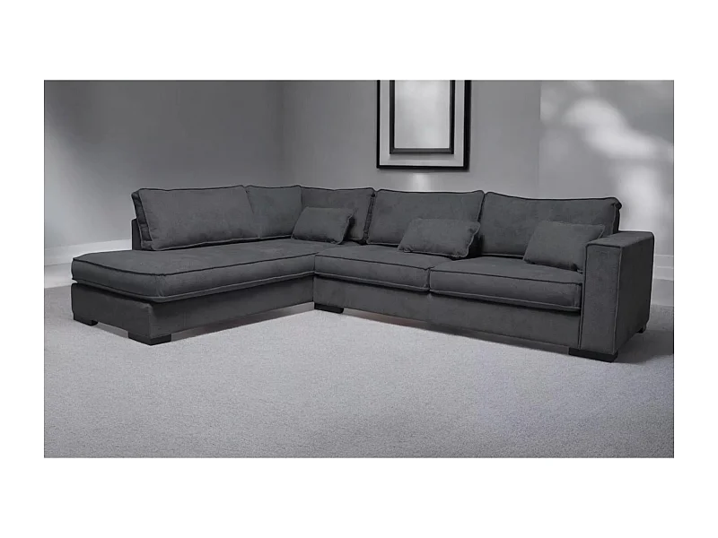 Ecksofa Brisel L/Stoffbezug/Grau