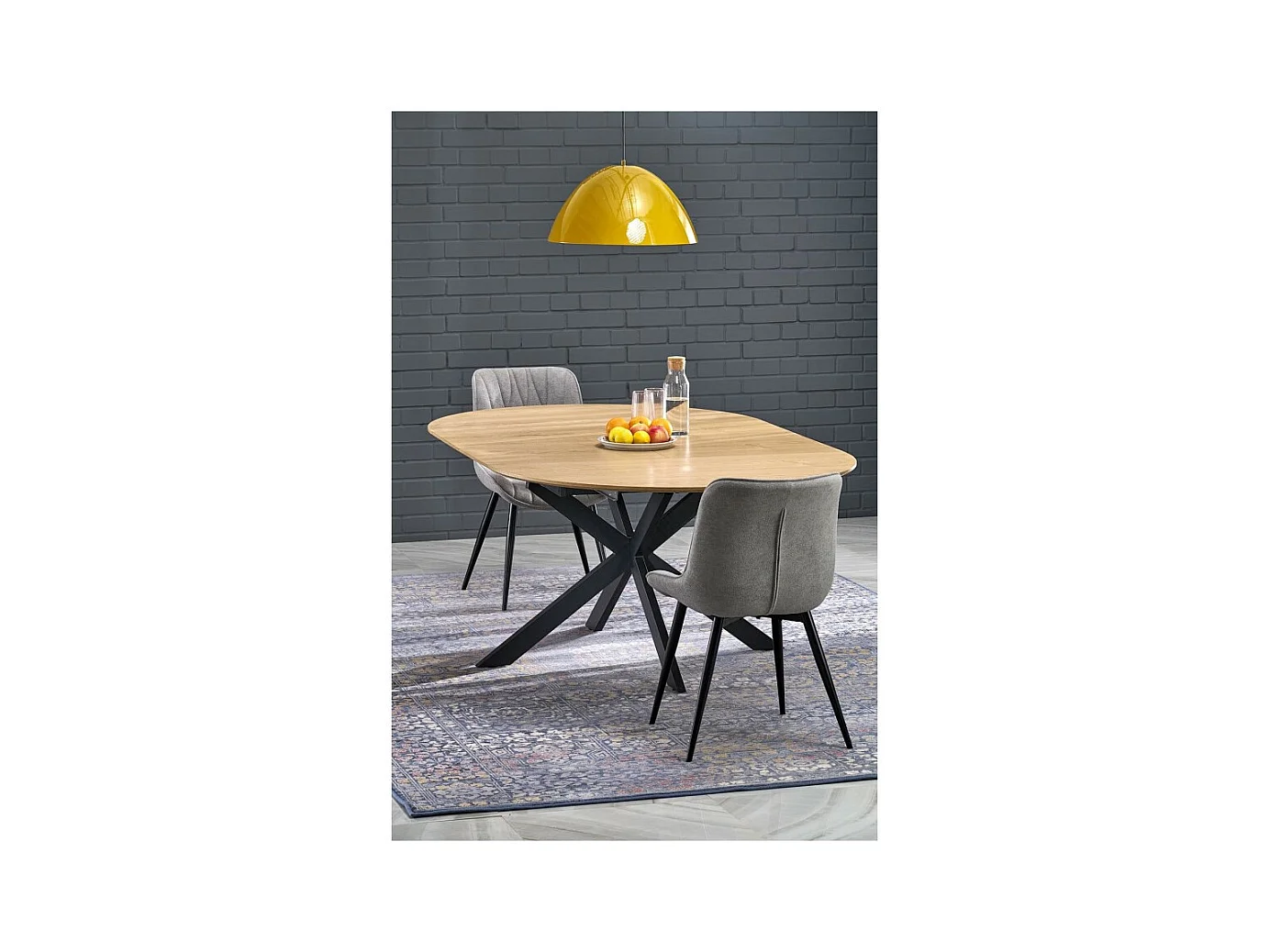 Esstisch Acord (120x120-200)/Braun