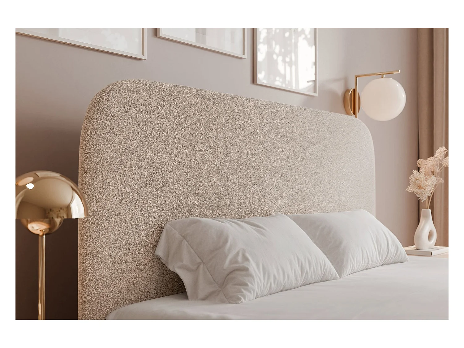 Opbergbed - 140x200 cm - in grijsbeige badstof - SONVIVO
