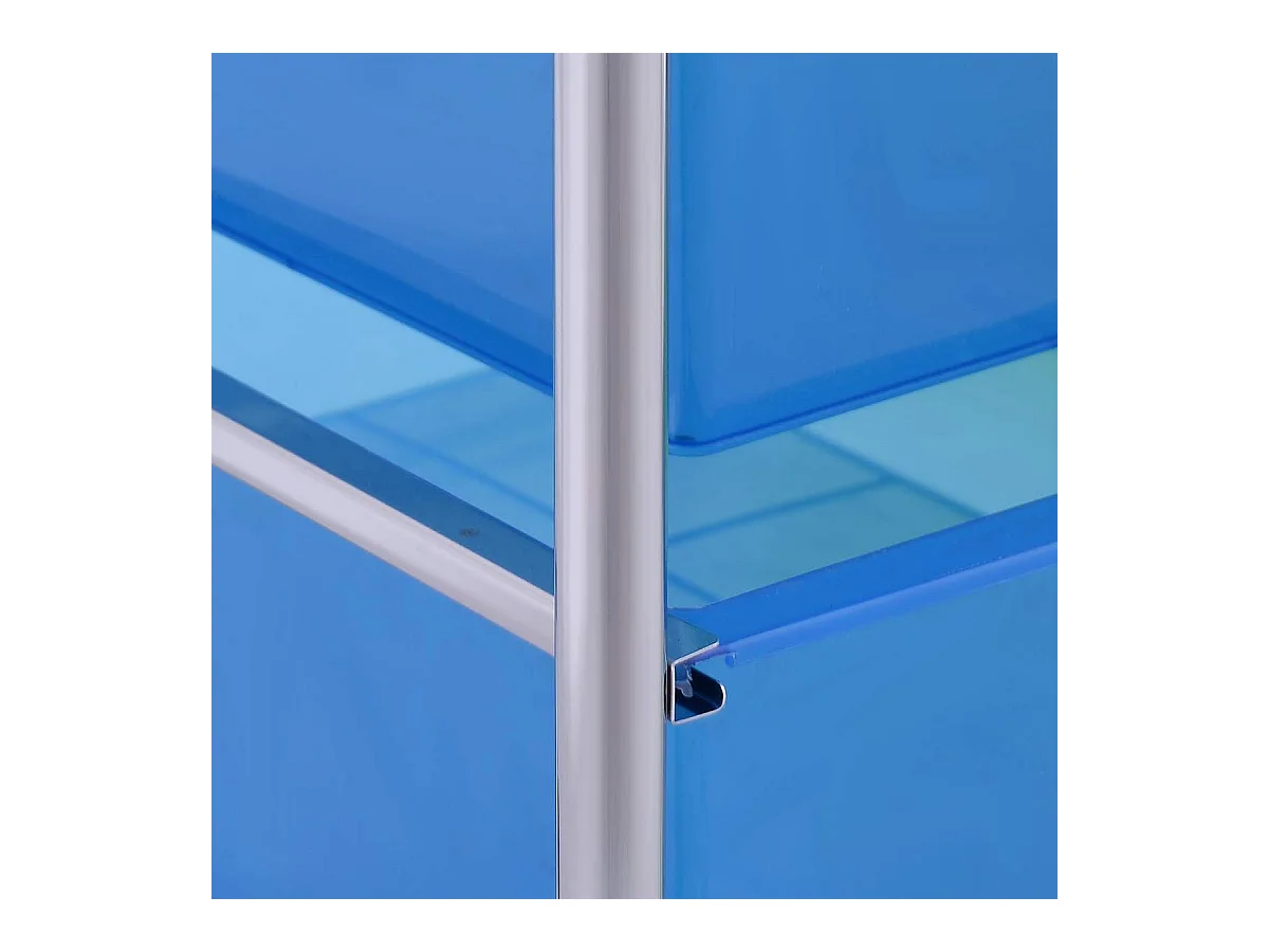 4 kleurrijke lades rollende opslagkar metalen rek plank thuiskantoor 2 plankenTI76292