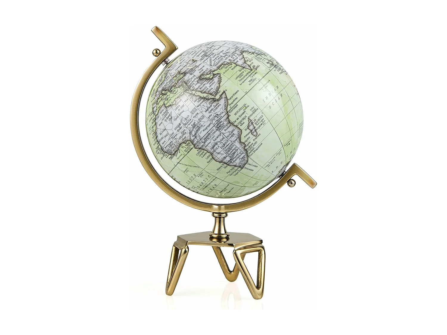 25,5 cm antieke wereldbol,wereldbol voor scholieren, 360 graden draaibaar,wereldbol met gouden metalen voet,geografisch pedagogisch,voor klaslokaal,kantoorTL32385