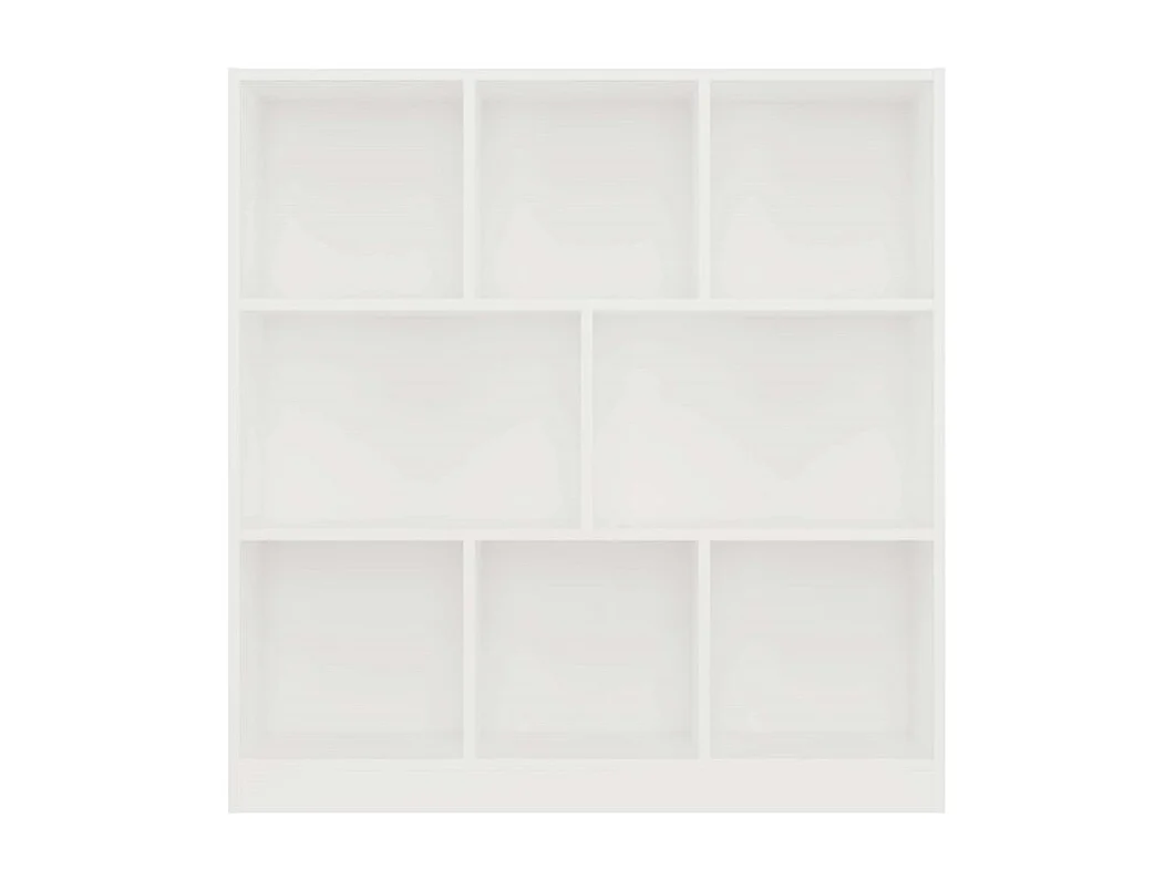 GILDA - Bibliothèque 8 étagères - Dimensions 104x100x24 cm - Meuble de rangement