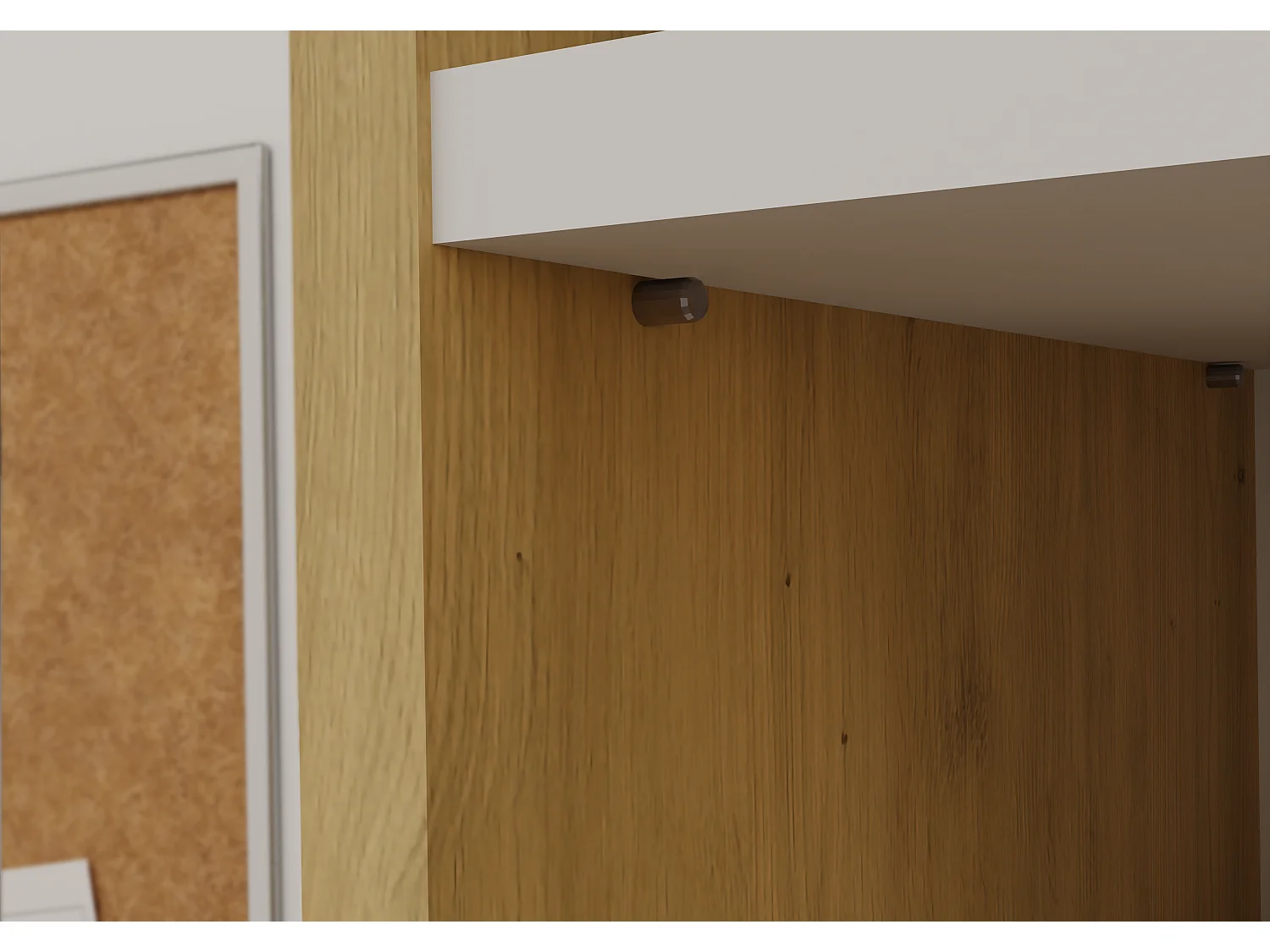 Regał Onyx R40 | Dąb Artisan/Biel | 40x30x182 cm | Regał na książki, segregatory