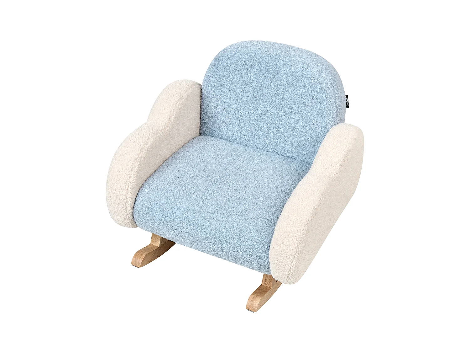 Chaise à bascule pour enfants Nuage SKARE Bouclé Bleu clair
