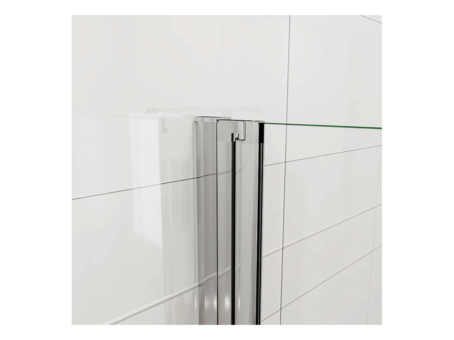 Douchecabine met vouwdeur en vaste zijwand ,NANO EasyClean veiligheidsglas,B:90xD:70x185cm,70-120cm Stabilisatiestang