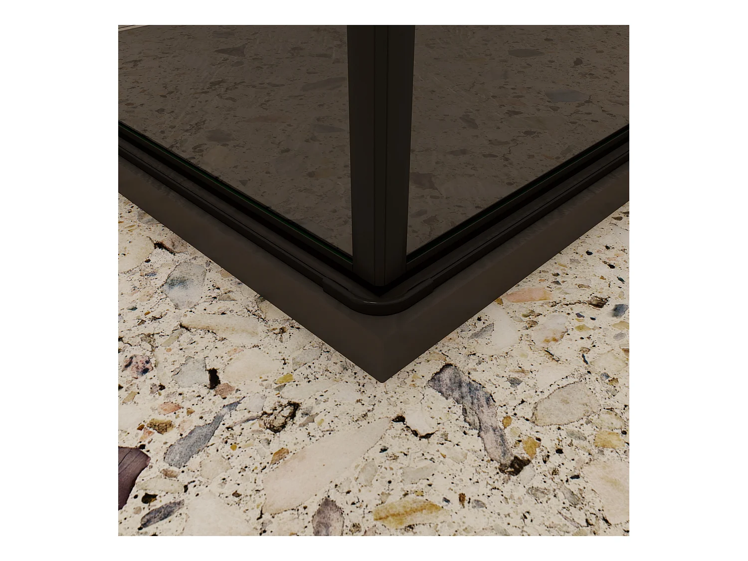 70x110x195cm Douchecabine Vierkant Hoekinstap Draaideur Antikalk Helder Glas Mat Zwart Profiel 6mm Veiligheidsglas Easy Clean,ondoorzichtige matte middenstrook