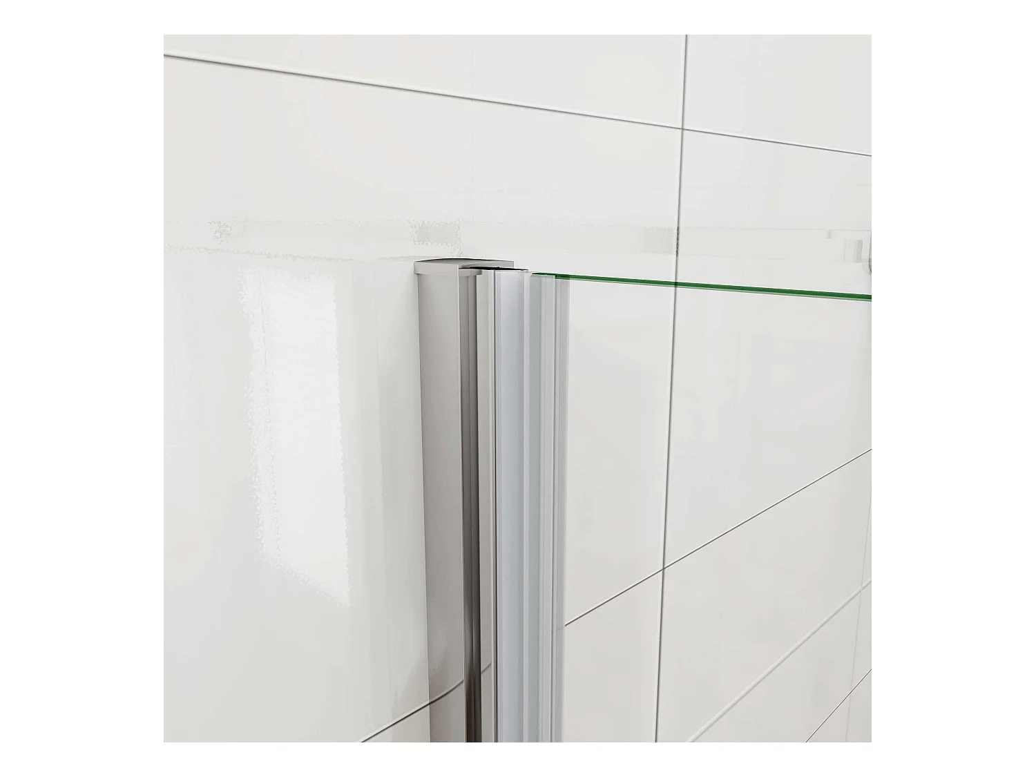 Douchecabine 100x80x195cm, draaideur+ vouwdeur (L-vorm),NANO EasyClean veiligheidsglas,stabilisatiestang 73-120cm