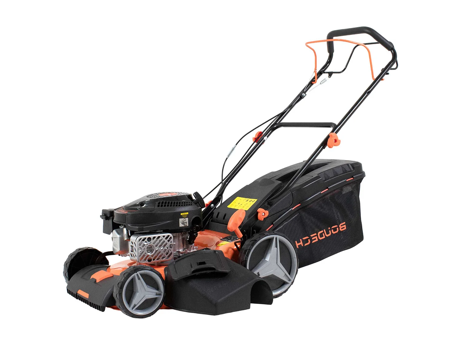 Jukut 170 - Cortador de relva de tração Motor a gasolina a 4 tempos 170cc 3.5HP Corte 30-80 mm com função Mulching Preto