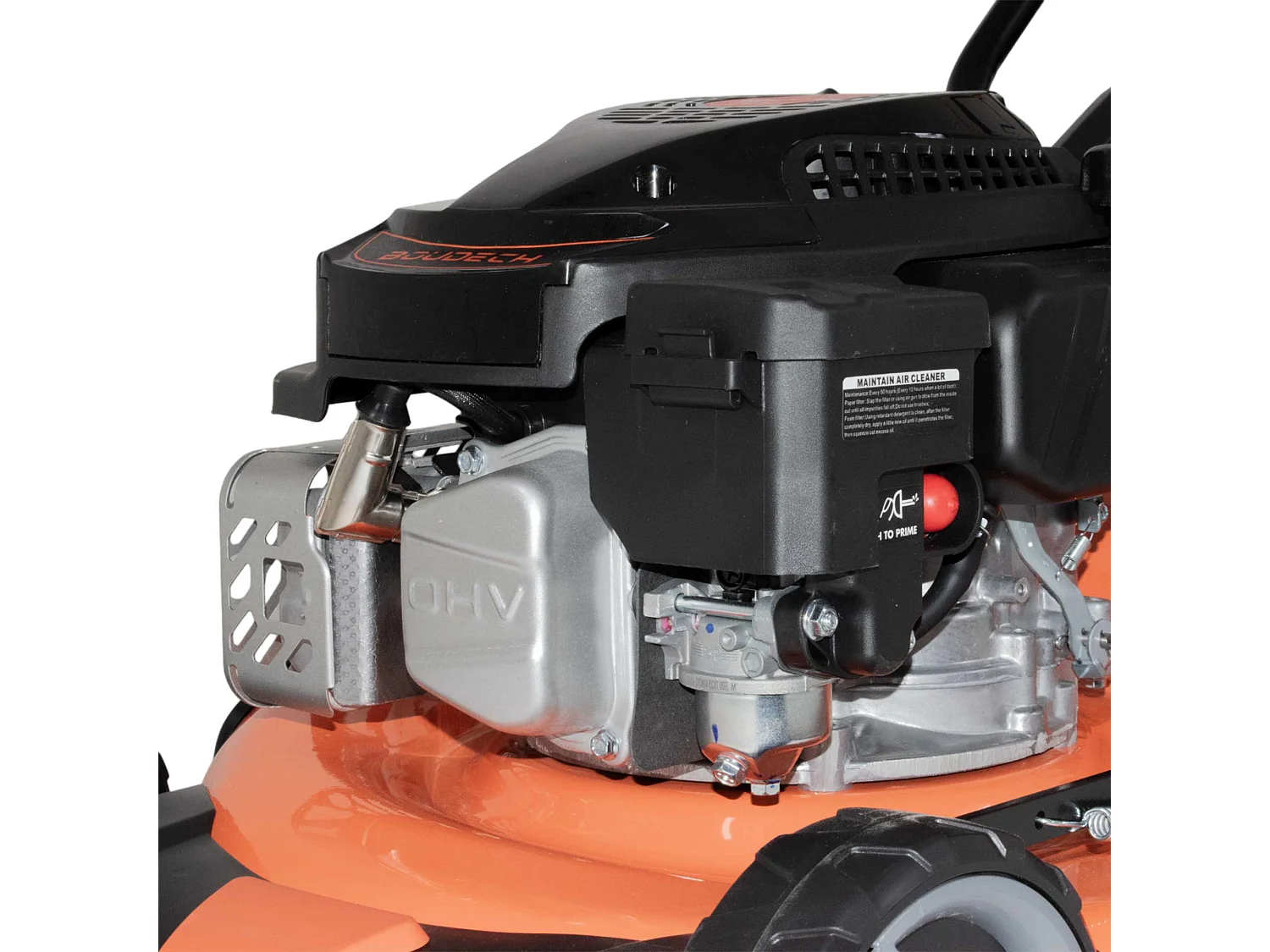 Jukut 170 - Cortador de relva de tração Motor a gasolina a 4 tempos 170cc 3.5HP Corte 30-80 mm com função Mulching Preto