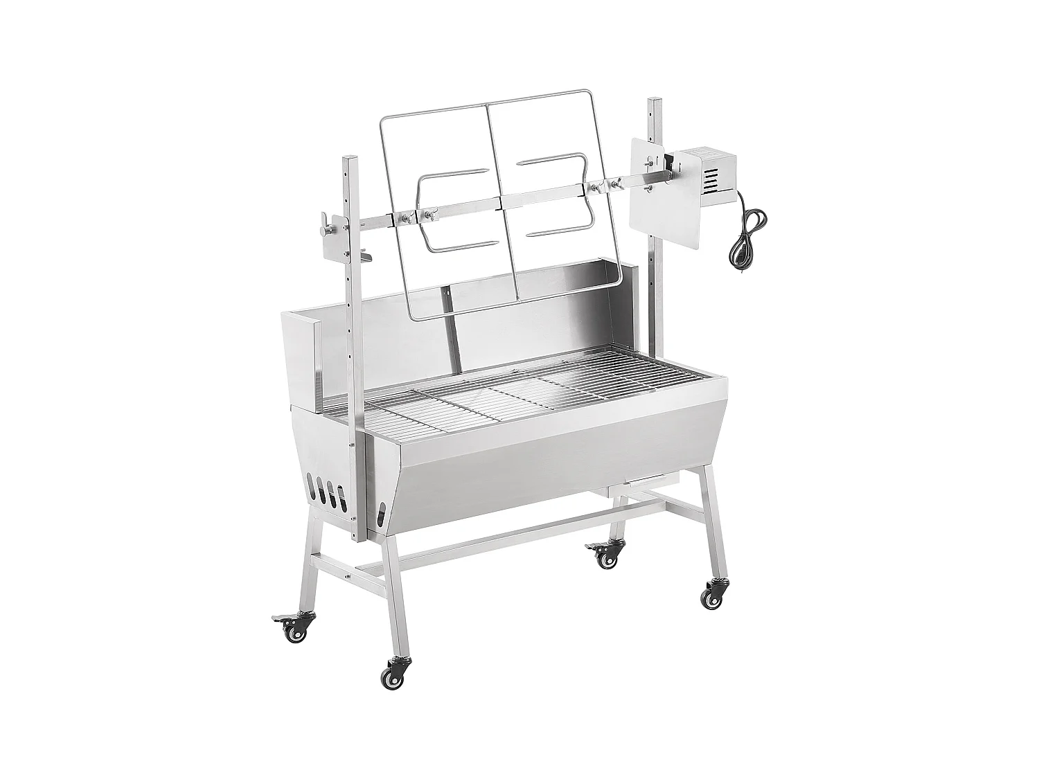 Barbecue à Rôtisserie SucceBuy 42 W, Rôtissoire électrique, Moteur Puissant  de 42 W, Capacité de 61 kg