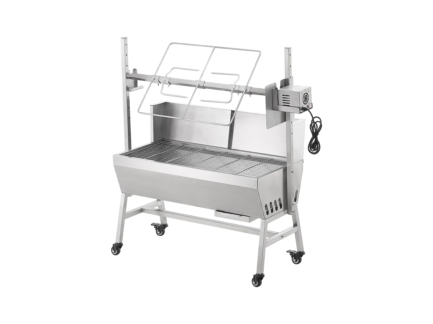 Barbecue à Rôtisserie SucceBuy 42 W, Rôtissoire électrique, Moteur Puissant  de 42 W, Capacité de 61 kg