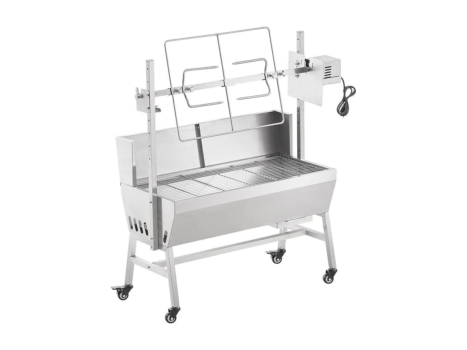 Barbecue à Rôtisserie SucceBuy 42 W, Rôtissoire électrique, Moteur Puissant  de 42 W, Capacité de 61 kg