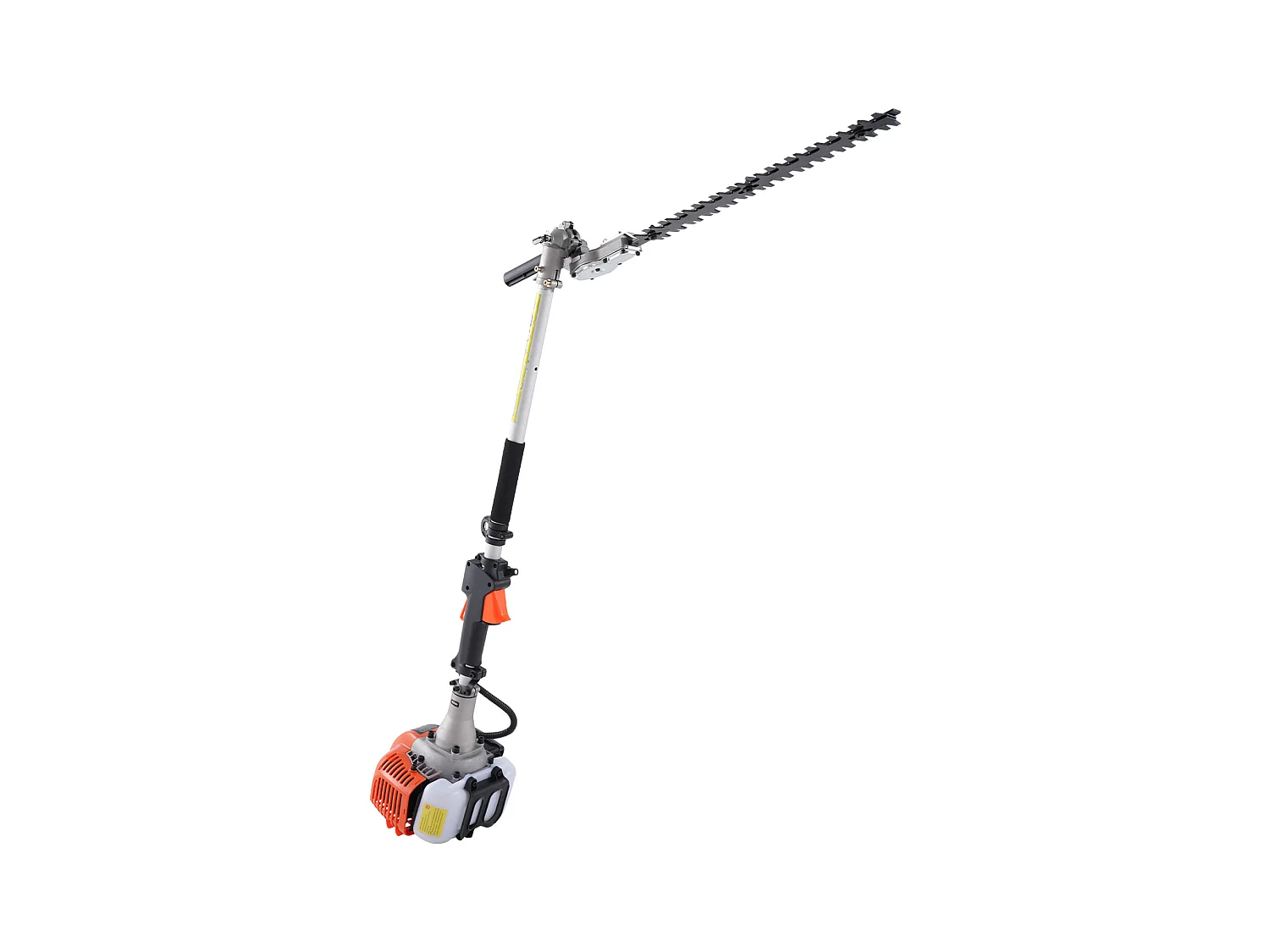 SucceBuy 6-in-1 benzine grasmaaier, heggenschaar, snoeischaar, snoeizaag, grastrimmer, bosmaaier, houtzaag, 33CC