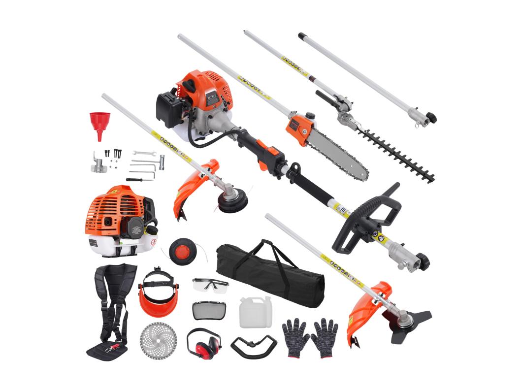 Hecht Garden SucceBuy 52CC 6-In-1 Benzinemotor, Heggenschaar en Grastrimmer