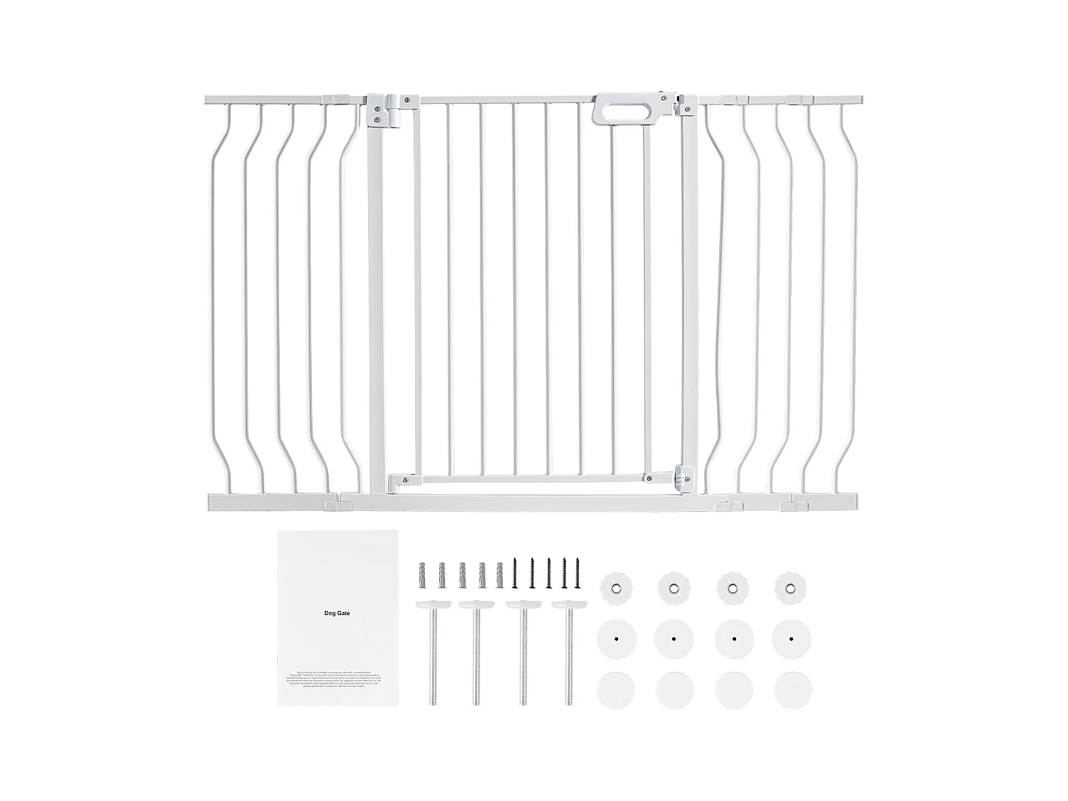Barrière de Sécurité pour Bébé SucceBuy, 74.9-135 cm de Largeur x 76 cm de Hauteur, Barrière de Sécurité pour Escaliers et Portes