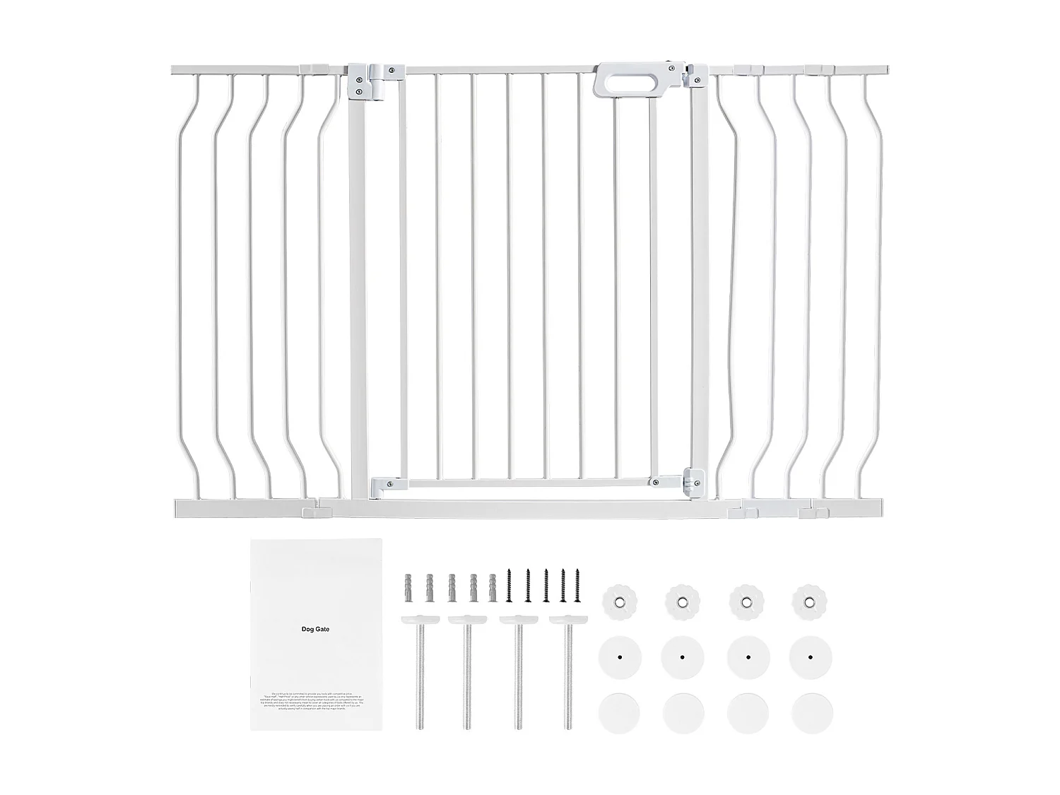 Barrière de Sécurité pour Bébé SucceBuy, 74.9-135 cm de Largeur x 76 cm de Hauteur, Barrière de Sécurité pour Escaliers et Portes