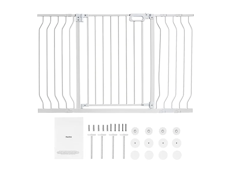 Barrière de Sécurité pour Bébé SucceBuy, 74.9-135 cm de Largeur x 76 cm de Hauteur, Barrière de Sécurité pour Escaliers et Portes