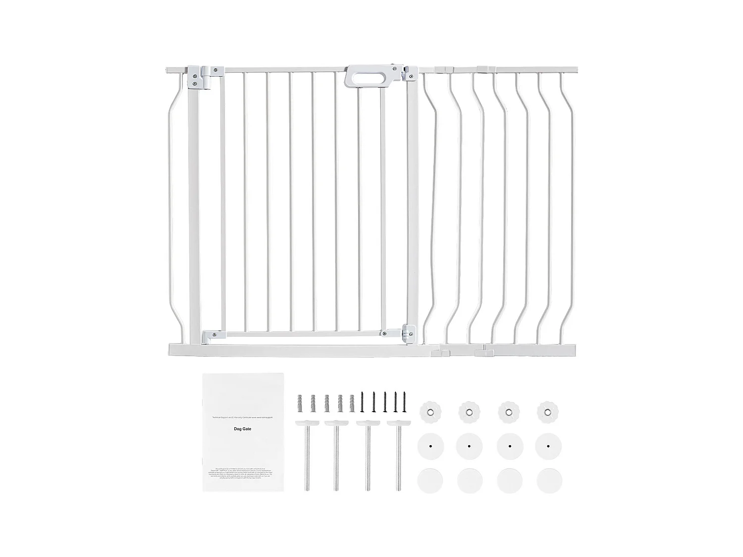 Barrière de Sécurité pour Bébé SucceBuy, 75 - 123 cm de Largeur, 76.2 cm de Hauteur, Barrière pour Chien pour Escaliers et Portes