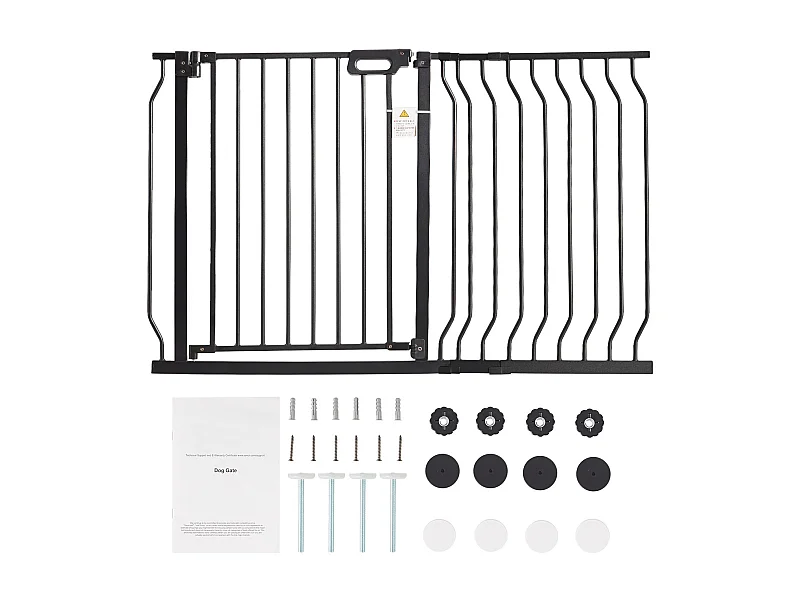 Portón de Seguridad para Bebé SucceBuy de 75 a 123 cm de Ancho y 76 cm de Alto, Portón de Seguridad para Escaleras para Perros
