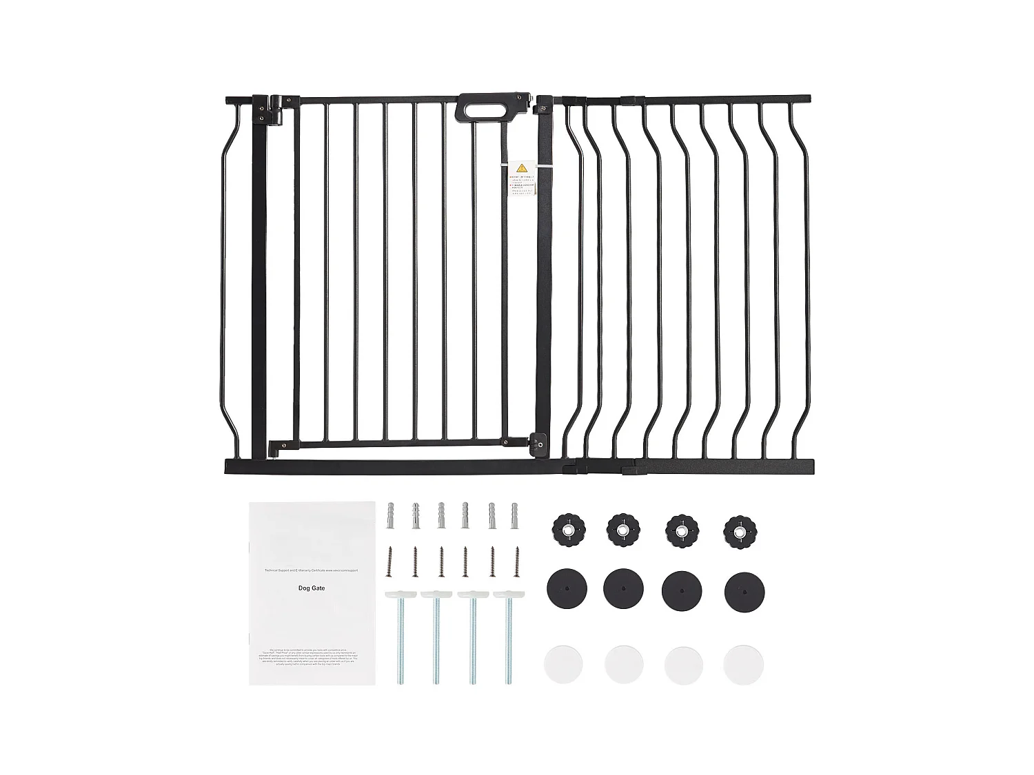 Barrière de Sécurité pour Bébé SucceBuy de 75 - 123 cm de Largeur et 76 cm de Hauteur, Barrière d'Escalier de Sécurité pour Chiens