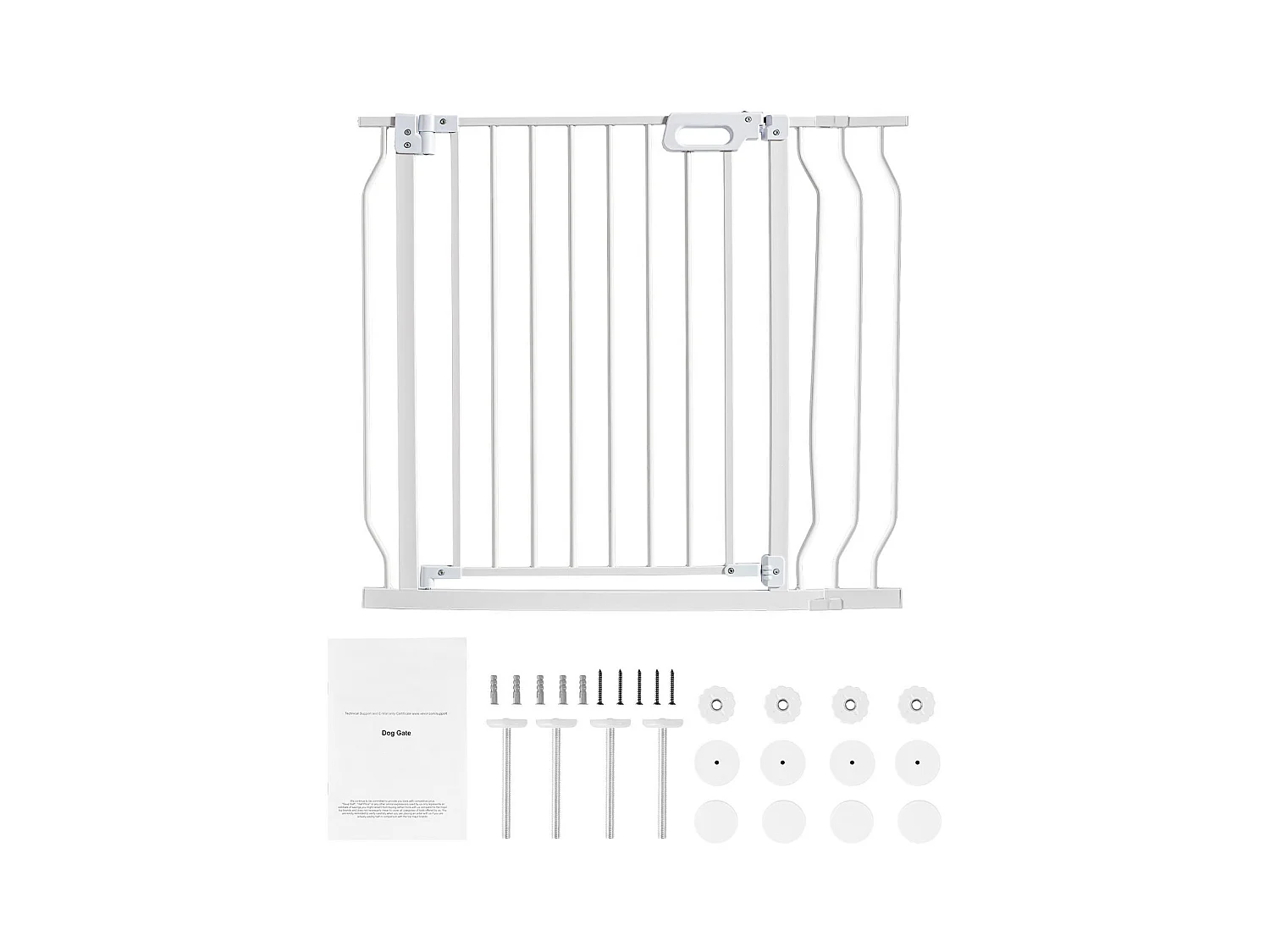 Barrière de Sécurité pour Bébé SucceBuy, Barrière pour Chien, 74.9-94 cm de Largeur x 76 cm de Hauteur