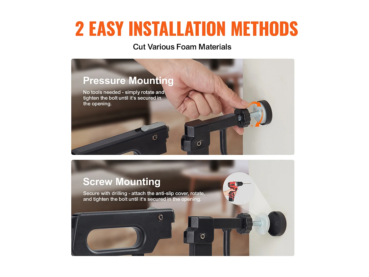 Babybeveiligingshek SucceBuy, Trappenhek, Hondenshek, 29.5"-53" Breedte x 30" Hoogte